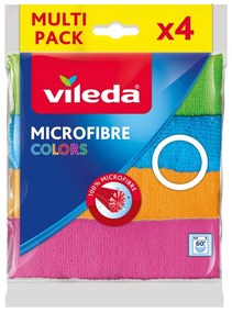 Zestaw 4 ściereczek z mikrofibry Vileda Colors, 30 x 30 cm