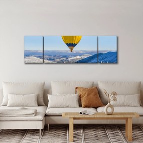 Obraz - Lot nad zimowym krajobrazem (170x50 cm)