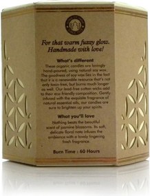 Świeca organiczna Madurai Jasmine 200 g w bursztynowym szkle