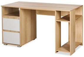 Biurko młodzieżowe DALIA 138cm buk/szare LITTLE SKY