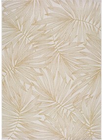 Beżowy dywan zewnętrzny Universal Hibis Leaf, 80x150 cm