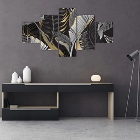 Obraz - Złota dżungla (125x70 cm)