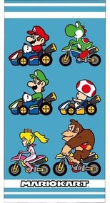 Ręcznik kąpielowy dla dzieci Super Mario Kart, 70 x 140 cm