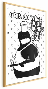 Plakat Motto 29,7x42 cm z ramą złotą z marginesem ARTGEIST B