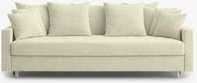 Sofa z Funkcją Spania MARIELA Kremowa Nowoczesna