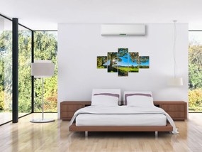 Obraz - widok pola (125x70 cm)