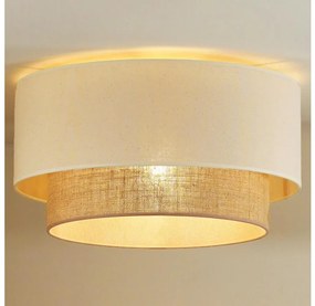 Duolla - Lampa sufitowa BOHO 1xE27/15W/230V pr. 45 cm beż/brąz