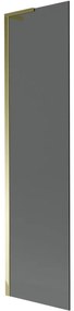 Mexen Next L parawan nawannowy 1-skrzydłowy 50 x 150 cm, grafit, złoty - 895-050-000-03-40-50
