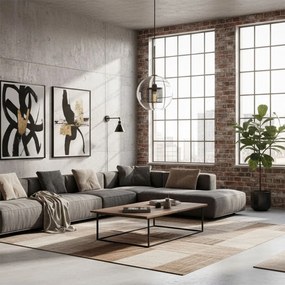 Lampa wisząca szklana loft APP558-1CP 25cm czarna