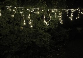 Świąteczny świetlny deszcz - 11,9 m, 600 LED, zimna biel