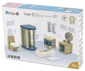 Viga polarb zestaw mebelków do domku dla lalek  łazienka