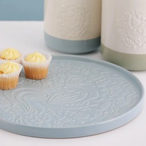 Szaroniebieski ceramiczny talerz do serwowania ø 30 cm Home to Roost – Mason Cash