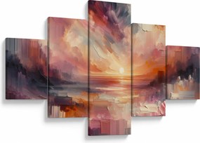 Obraz - Malowane zorze (125x70 cm)