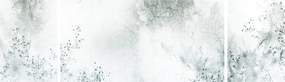 Obraz abstracji liści (170x50 cm)