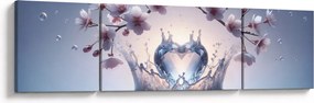 Obraz - Diamentowe serce (170x50 cm)