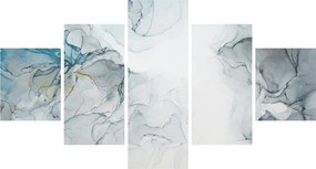 Obraz - Niebieski marmur (125x70 cm)