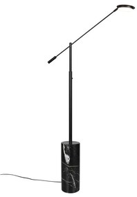 Czarna lampa stojąca LED (wysokość 145 cm) Fiore – Trio Select