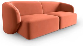 Różowa aksamitna sofa 188 cm Paolo – Milo Casa