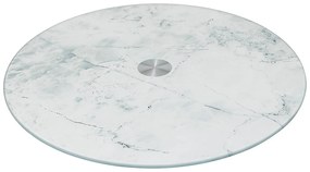 Taca obrotowa szklana, efekt marmuru, Ø 32 cm