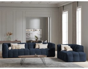 Niebieska aksamitna sofa Windsor &amp; Co Sofas Vesta, 280 cm