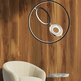 Okrągła lampa wisząca ring LED Seppia No.1