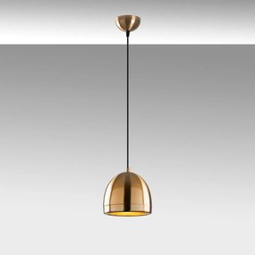 Lampa wisząca w kolorze brązu z metalowym kloszem ø 17 cm Mugo – Opviq lights