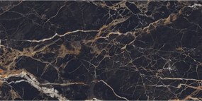 Mexen Orlo Black gres szkliwiony rekt. G1, płytka podłogowo-ścienna 120 x 60 cm, wysoki połysk - TL211-120-060-00