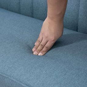 HOMCOM Sofa w wyglądzie lnianym