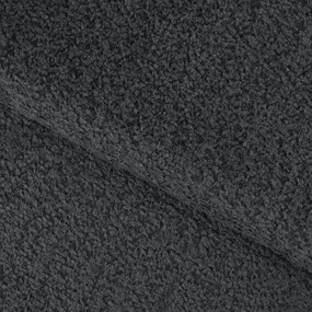 Ciemnoszary rozkładany narożnik z materiału bouclé (prawostronny/w kształcie litery U) Feraria – ELTAP