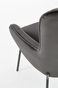 Pikowany fotel wypoczynkowy z podłokietnikami Castel