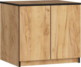 Nadstawka na szafę AKORD S60 Dąb Craft 60 cm 2 drzwi kolor Dąb Craft mat 2 półki 60x51x55 cm