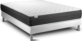 lózka z materacem VITAL SPRING 160 x 190 cm Rama lózka Bialy