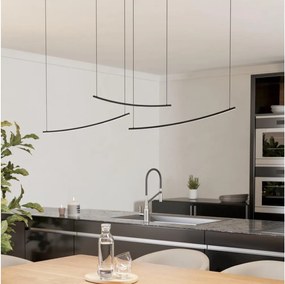 Eglo 902166 - LED ściemnialna lampa wisząca na lince VILLEGGI LED/22W/230V 2700/4000/6500K czarna