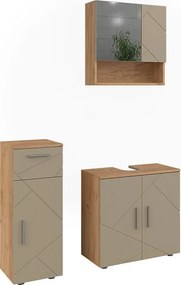Zestaw mebli łazienkowych beżowy 60x30x59 irma