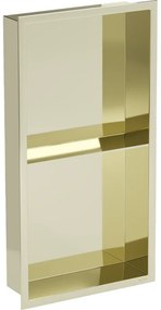 Mexen X-Wall-R półka wnękowa z kołnierzem i półką 60 x 30 cm, złota - 1950603010S