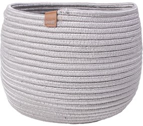 Koszyk pleciony Okrągły koszyk szary LOOP 020x025 inny