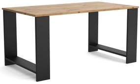 Stolik kawowy Ława Stół 90 cm MORI Czarny/Dąb Wotan