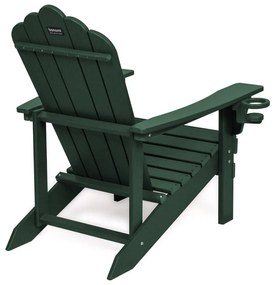 Zielony plastikowy fotel ogrodowy Adirondack – Bonami Selection