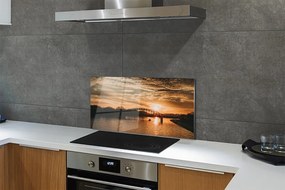 Panel Szklany Krakowski Most o Zmierzchu