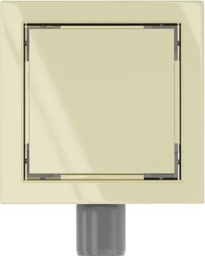 Mexen Flat-Q M13 wpust podłogowy kwadratowy 15 x 15 cm, złoty - 1510015