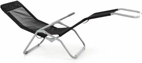 Leżak ogrodowy czarny