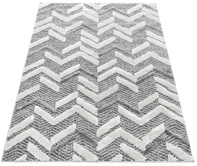 Dywan nowoczesny 3D La Casa fale szary 200 cm x 290 cm