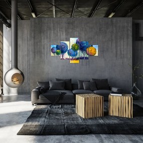 Obraz drzew kopułowych, obraz olejny (125x70 cm)