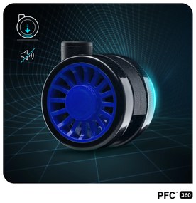 Fotel gamingowy Diablo X-One 2.0 Normal Size, czarno-niebieski