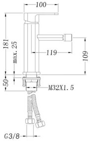 Bateria bidetowa 1238CChrom