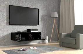 Czarna Wisząca Szafka Pod Tv 120 Cm Teriena 5X