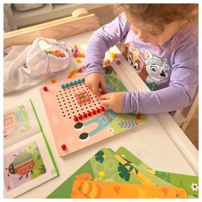 Tooky toy układanka z pinezkami kołki wpinaczka