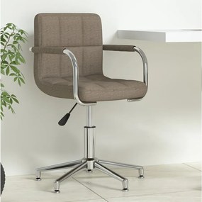 Obrotowe Biuro Krzesło Taupe Elegancki Design z Optymalnym Komfortem