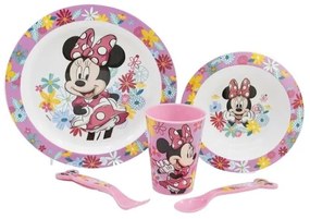 Stor 5-częściowy zestaw naczyń plastikowych Minnie