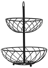 Etażerka metalowa, 2 poziomy, wys. 30 cm